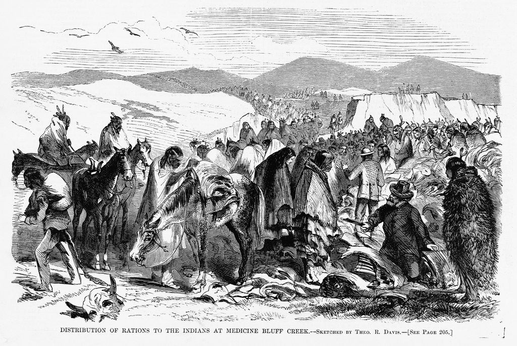 Detail of Distribution of Rations to the Indians at Medicine Bluff Creek by Anonymous