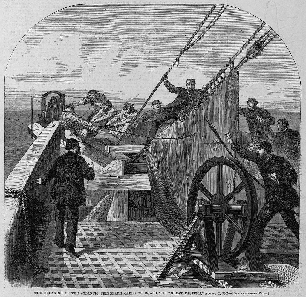 Detail of The Breaking of the Atlantic Telegraph Cable on Board the 