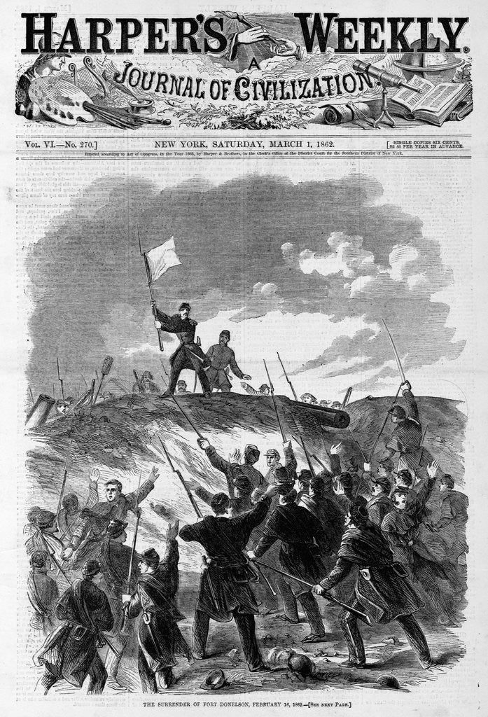 Detail of The Surrender of Fort Donelson, February 16, 1862 by Anonymous