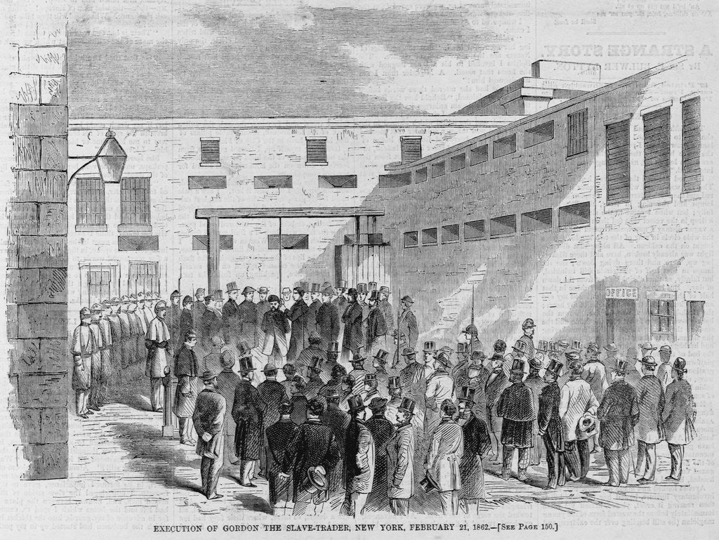 Detail of Execution of Gordon the Slave-Trader, New York, February 21, 1862 by Anonymous