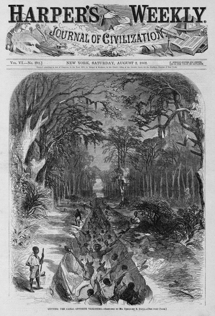 Detail of Cutting the Canal Opposite Vicksburg by Anonymous