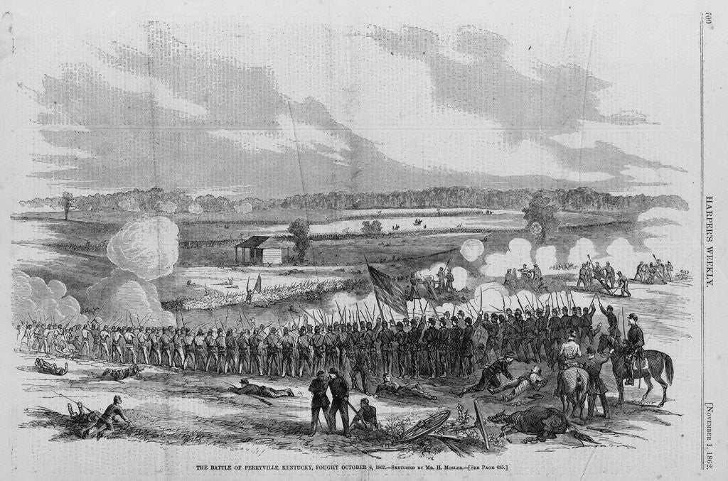 Detail of The Battle of Perryville, Kentucky, Fought October 8, 1862 by Anonymous