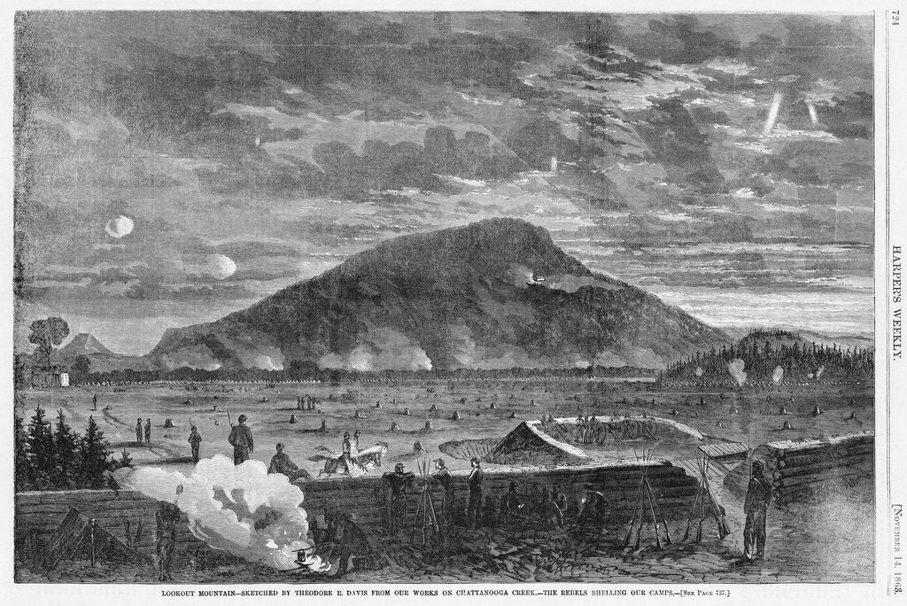 Detail of Lookout Mountain Magazine Illustration by Theodore Russell Davis