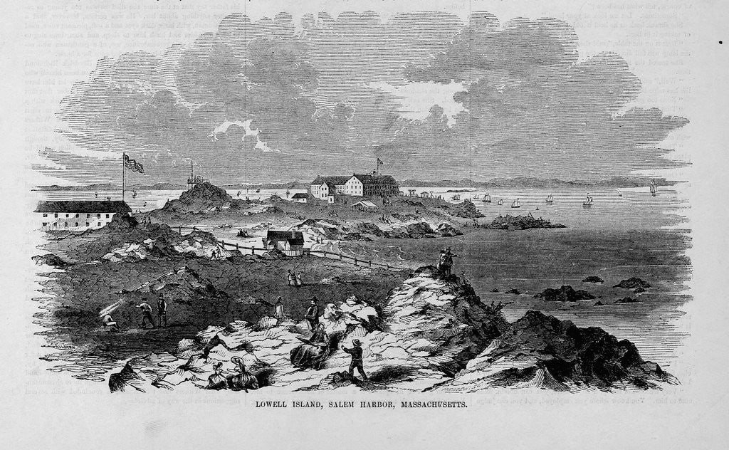 Detail of Lowell Island, Salem Harbor, Massachusetts by Anonymous