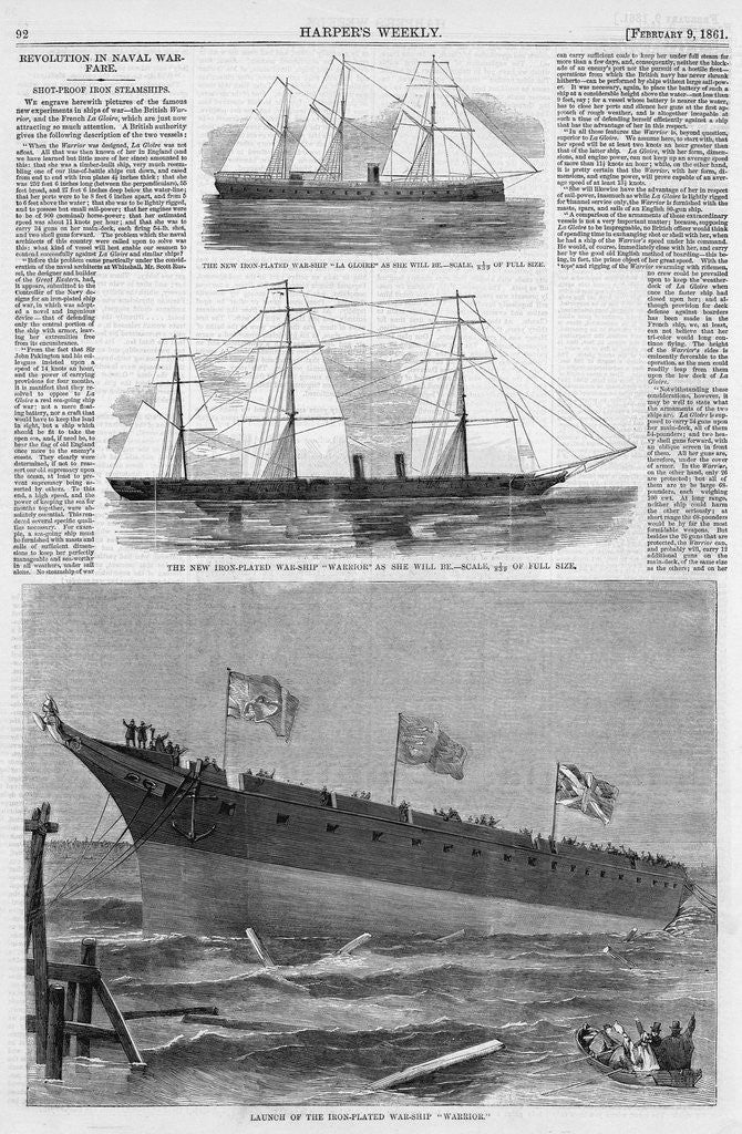 Detail of The New Iron-Plated War-Ship 