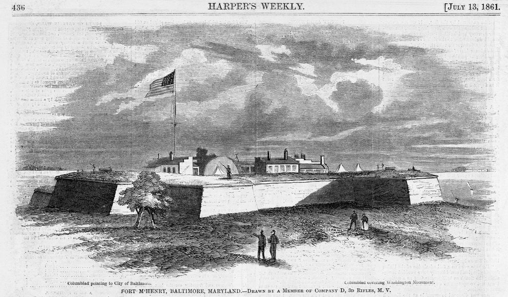 Detail of Fort McHenry, Baltimore, Maryland by Anonymous