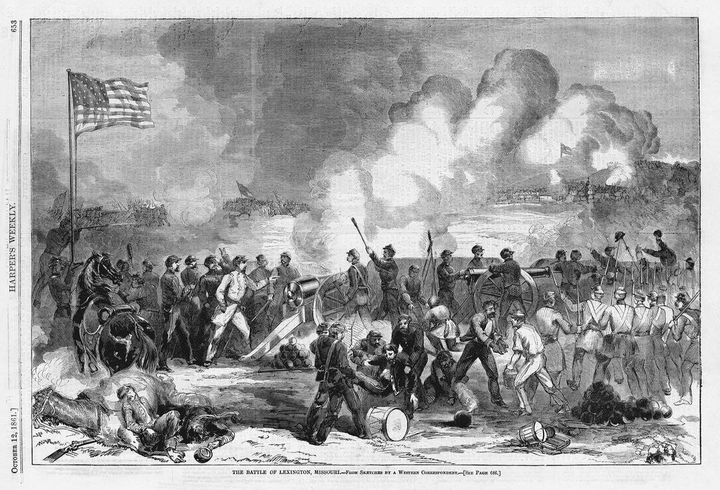 Detail of The Battle of Lexington, Missouri by Anonymous