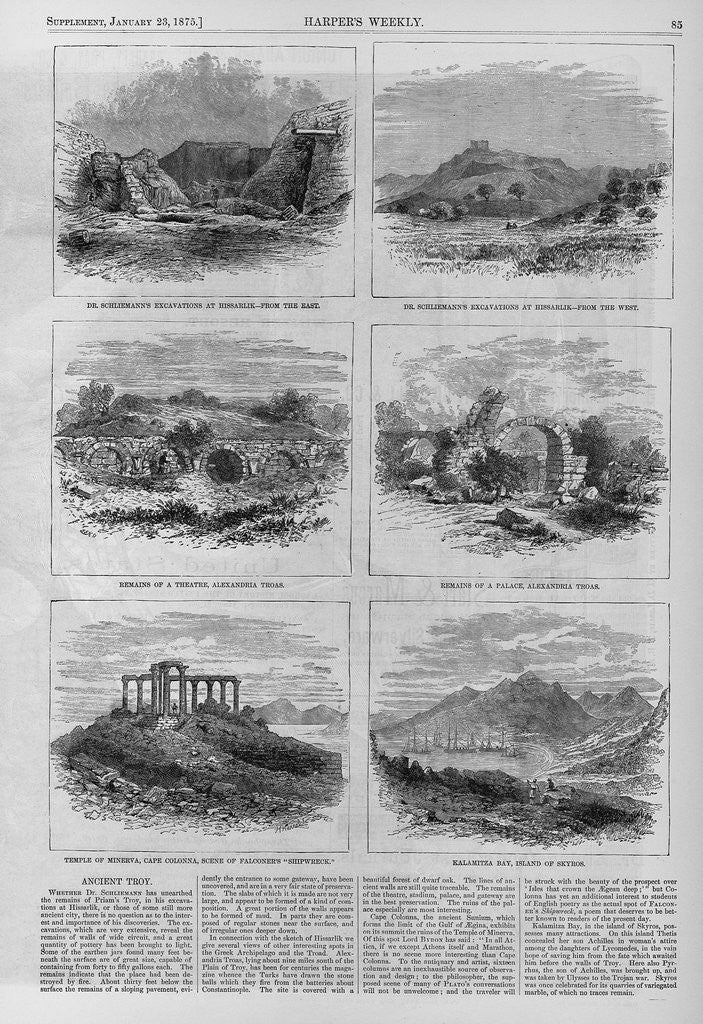 Detail of Ancient Troy by Anonymous