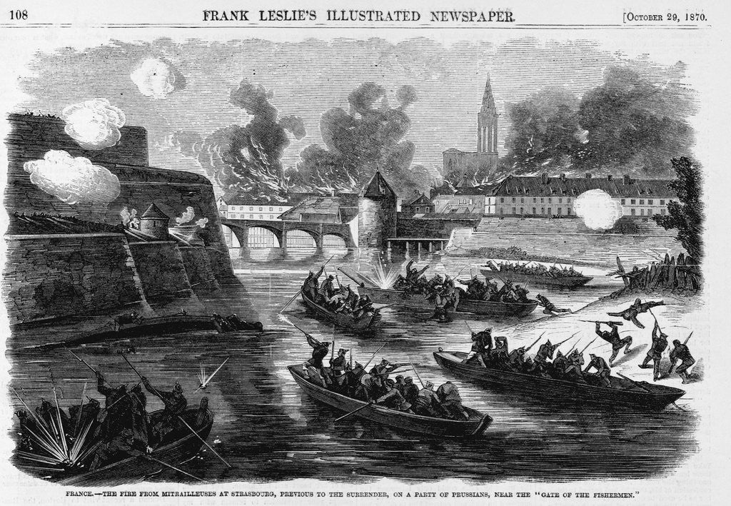 Detail of France.-The Fire From Mitrailleuses at Strasbourg, Previous to the Surrender, on a Party of Prussians, Near the 