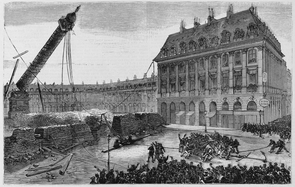 Detail of Paris.-The Fall of the Column Vendome, May 16th by Anonymous
