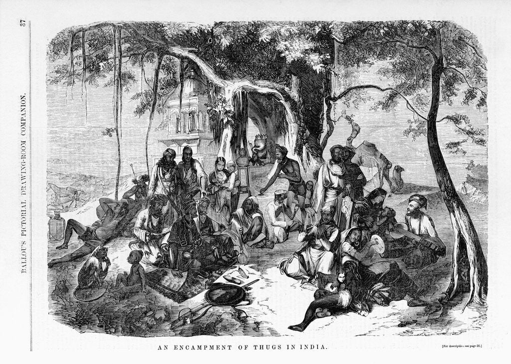 Detail of An Encampment of Thugs in India by Anonymous
