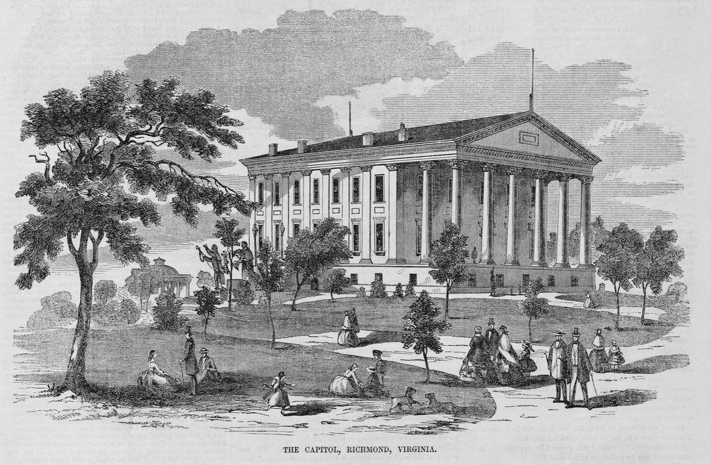 Detail of The Capitol, Richmond, Virginia by Anonymous