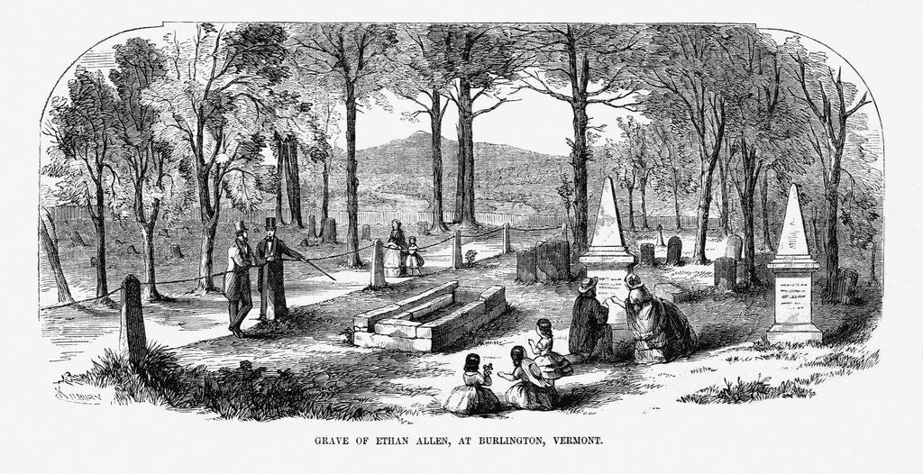 Detail of Grave of Ethan Allen, at Burlington, Vermont by Anonymous