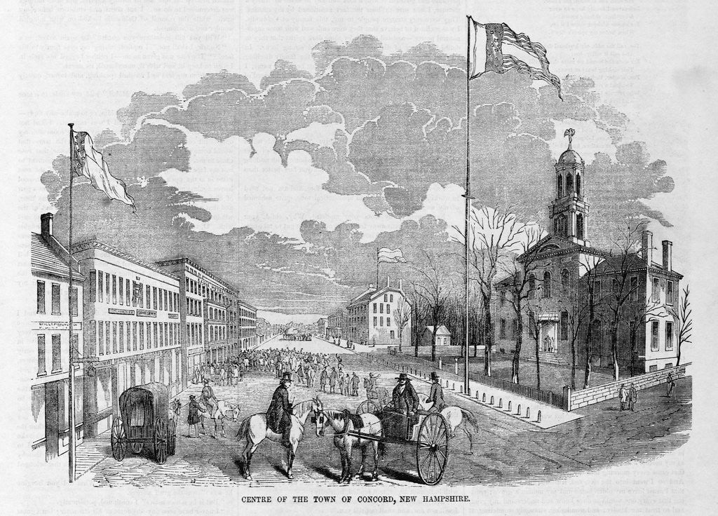 Detail of Centre of the Twon of Concord, New Hampshire by Anonymous