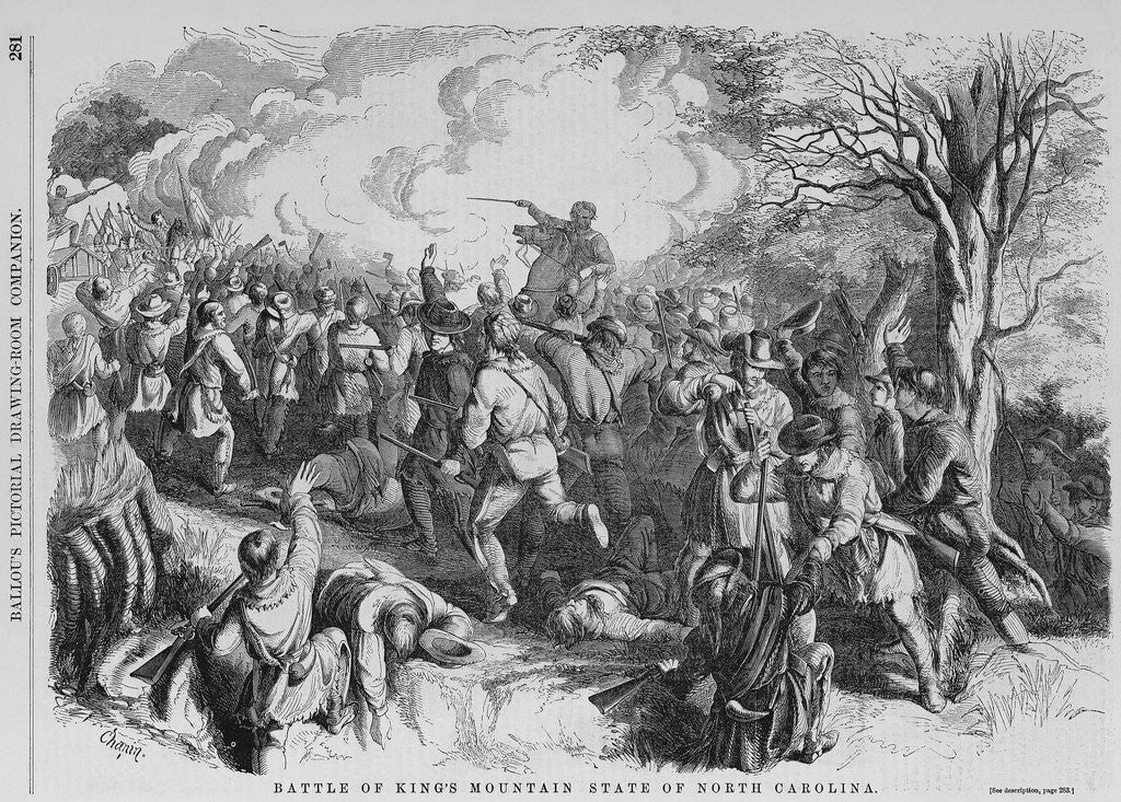 Detail of Battle of King's Mountain State of North Carolina by Anonymous