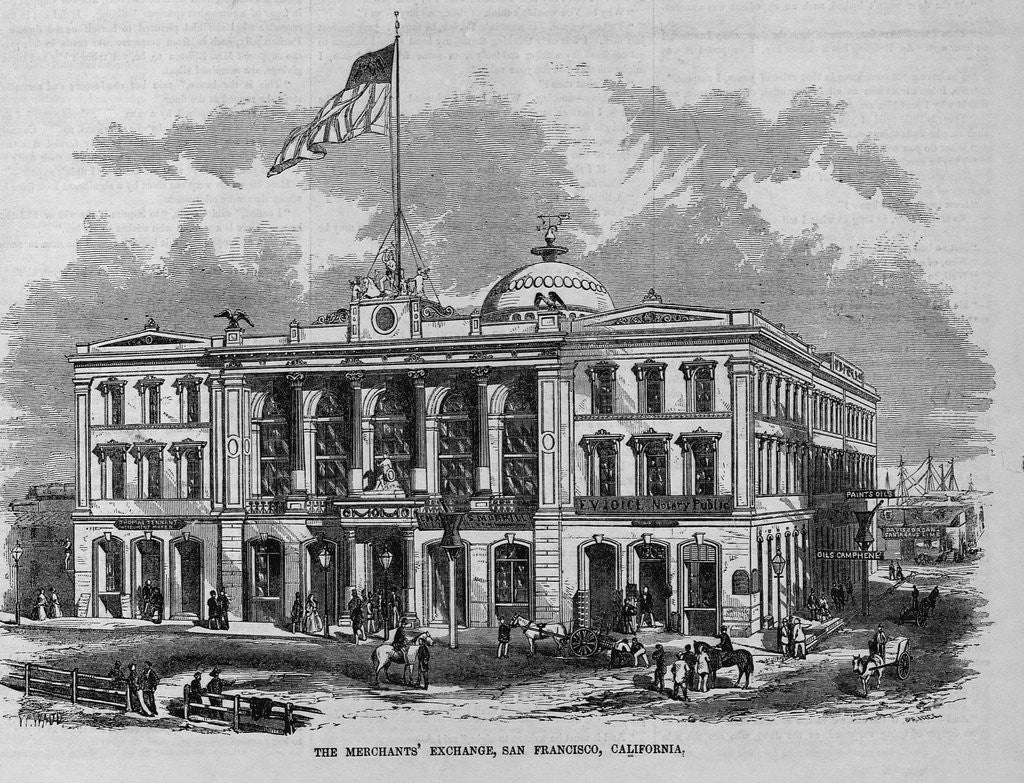 Detail of The Merchants' Exchange, San Francisco, California by Anonymous