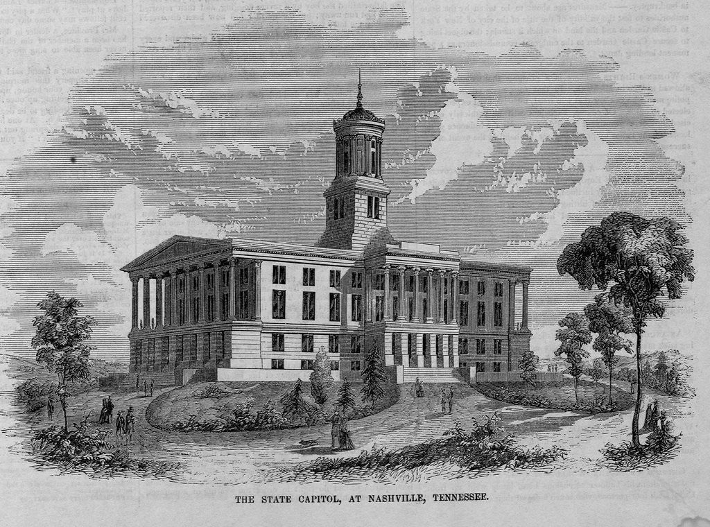 Detail of The State Capitol, At Nashville, Tennessee by Anonymous
