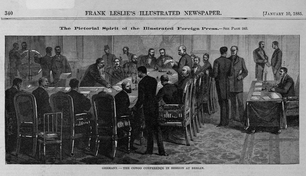 Detail of Germany - The Congo Conference in session at Berlin by Anonymous
