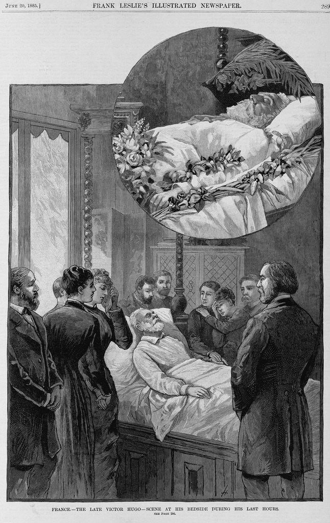 Detail of France - The late Victor Hugo - Scene at his bedside during his last hours by Anonymous
