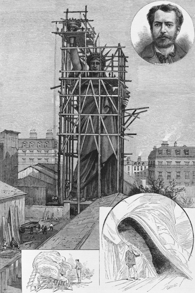 Detail of The Bartholdi Statue of Liberty by John Durkin