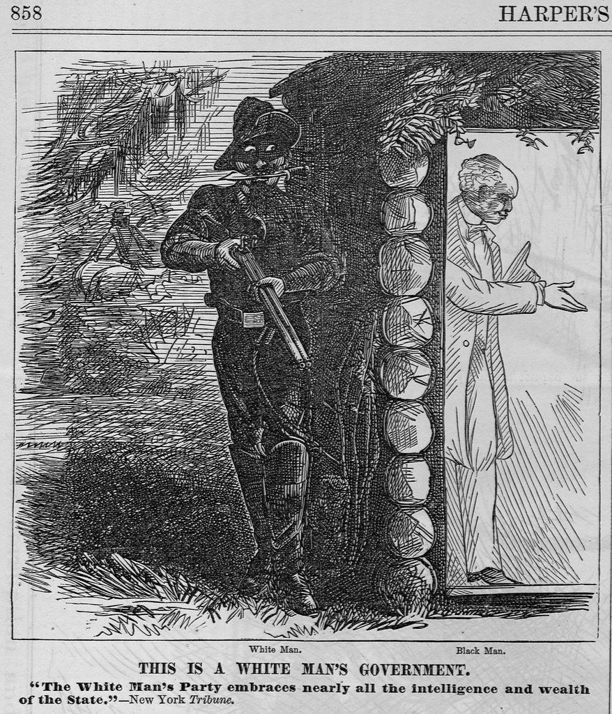 Detail of This is a White Man's Government by Anonymous