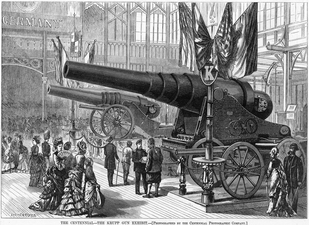 Detail of The Centenial - The Krupp Gun Exhibit Magazine Illustration by Anonymous
