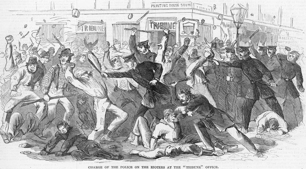 Detail of Charge of the Police on the Rioters at the 