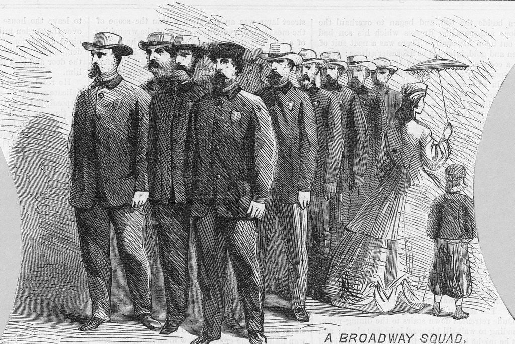 Detail of A Broadway Squad Illustration by Anonymous