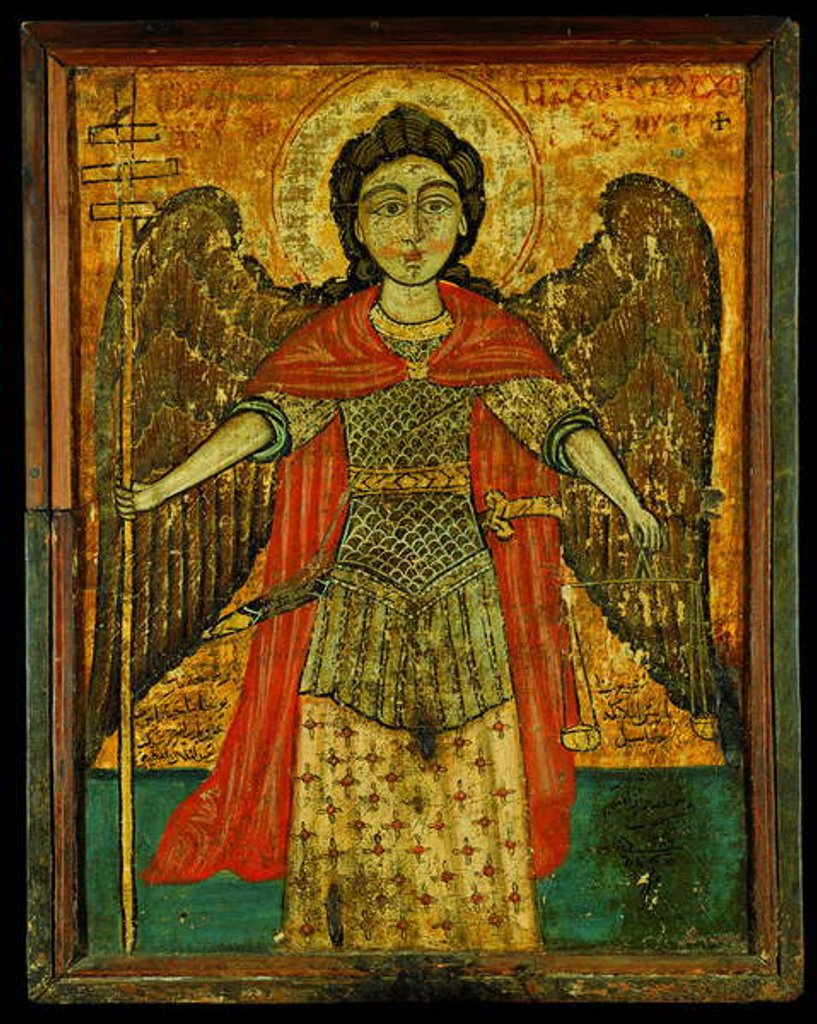 Detail of Icon of the Archangel Michael by School Egyptian
