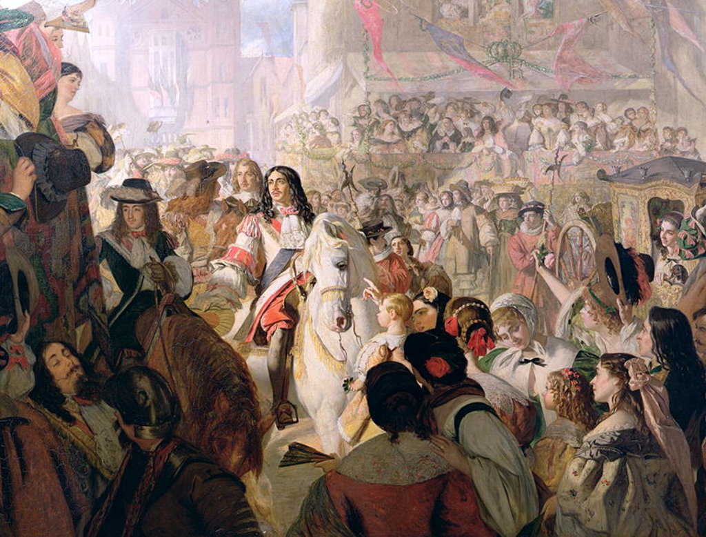Detail of The Return of Charles II to Whitehall in 1660, 1867 by Alfred Borron Clay