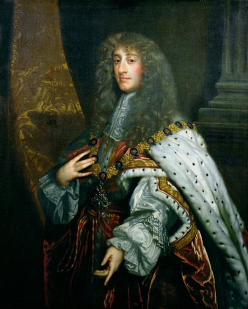 Detail of Portrait of James II in Garter Robes by Peter Lely