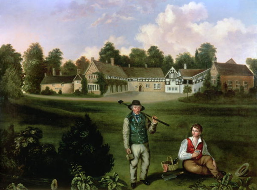 Detail of Smithills Hall from the South, 1820 by English School