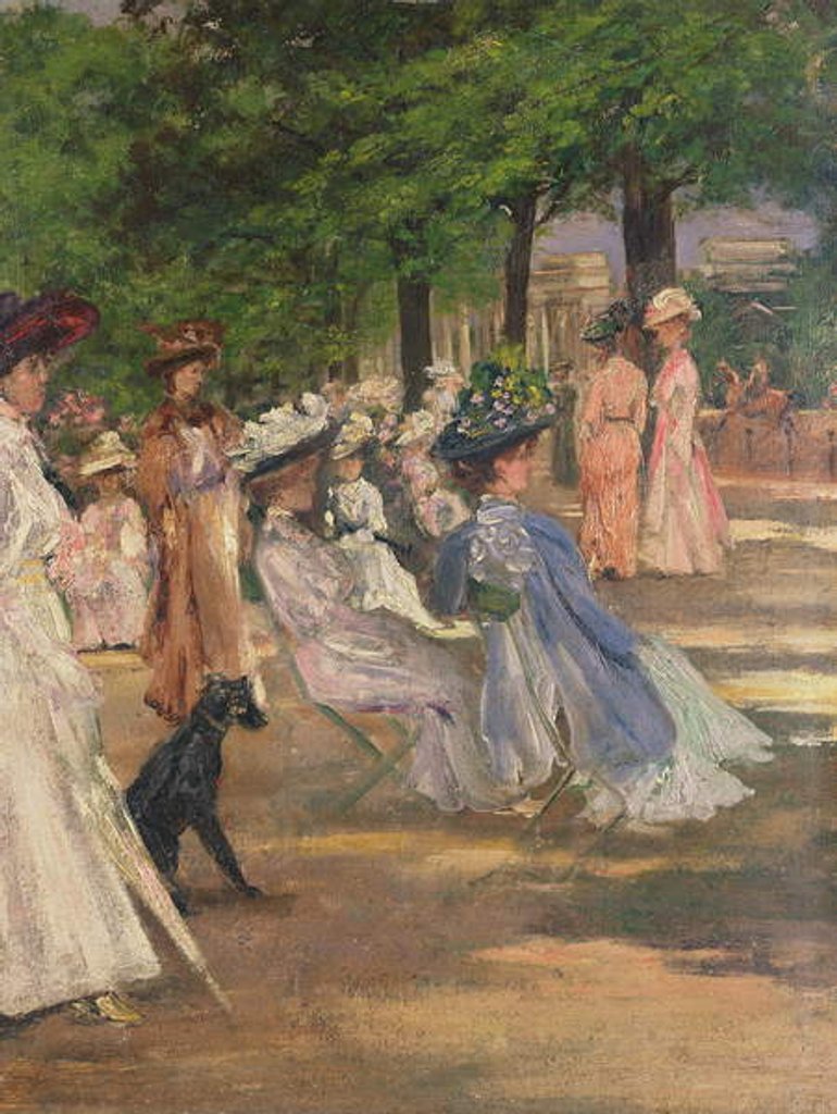 Detail of Figures in Hyde Park by Charles Edward Conder