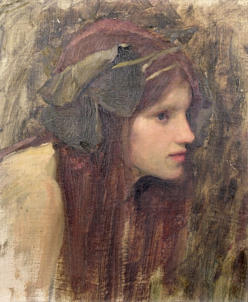 Detail of A Study for a Naiad by John William Waterhouse