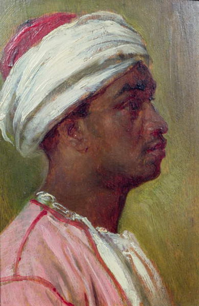 Detail of Study of a Nubian young man by Frederic Leighton