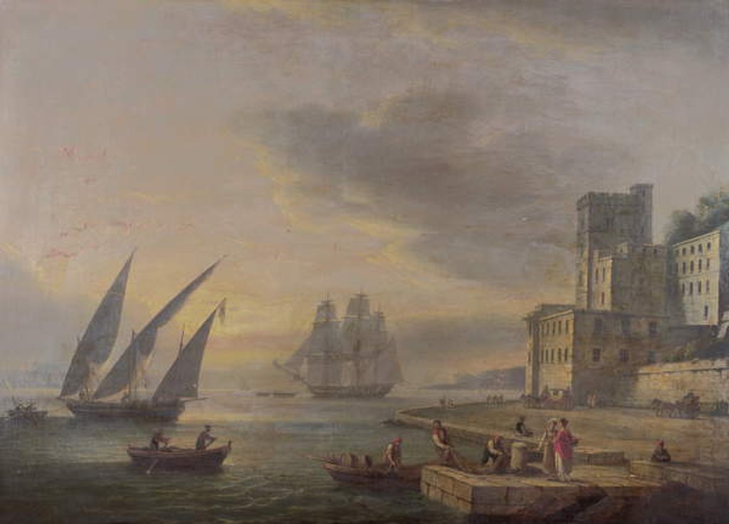 Detail of The Bay of Naples from Posillipo, c.1829 by Thomas Luny