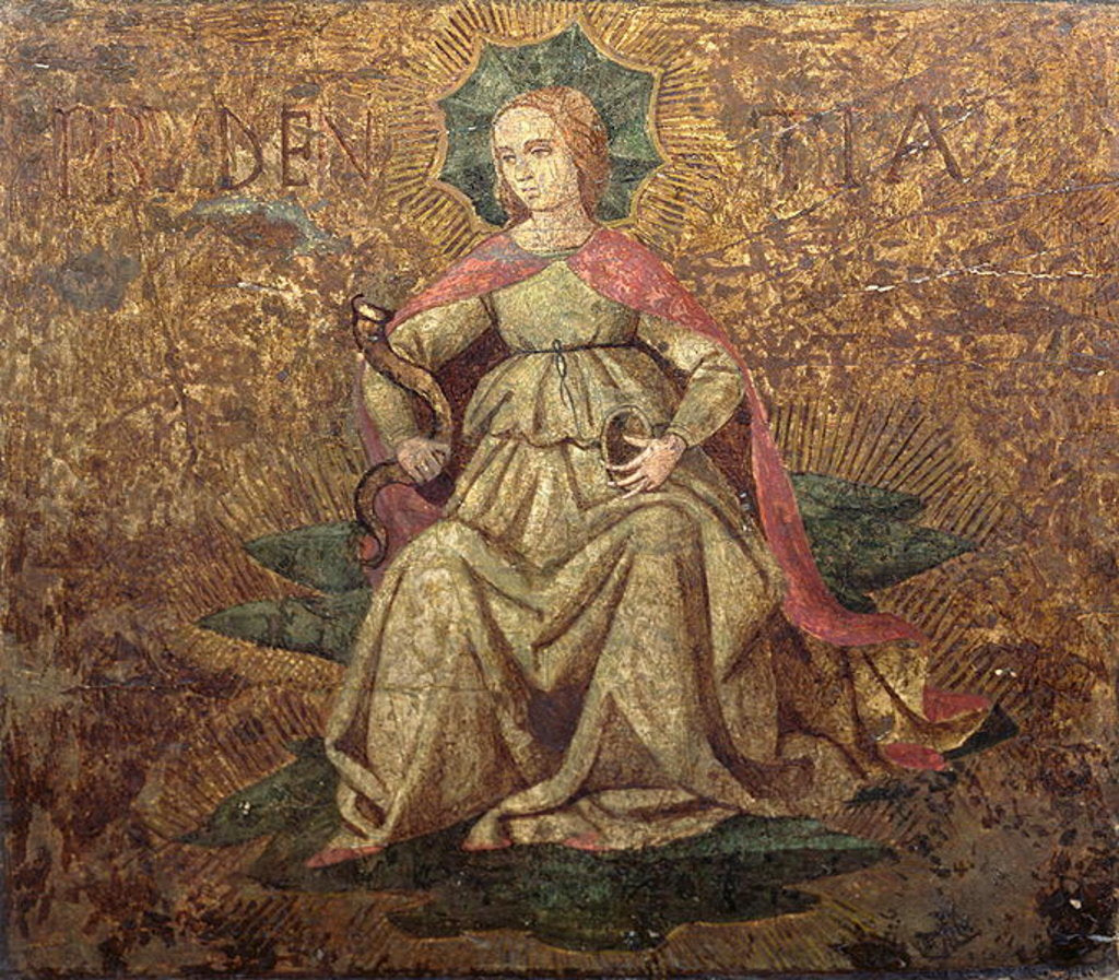 Detail of Allegory of Prudence, end panel of a cassone, c.1460-65 by (workshop of) Apollonio di Giovanni