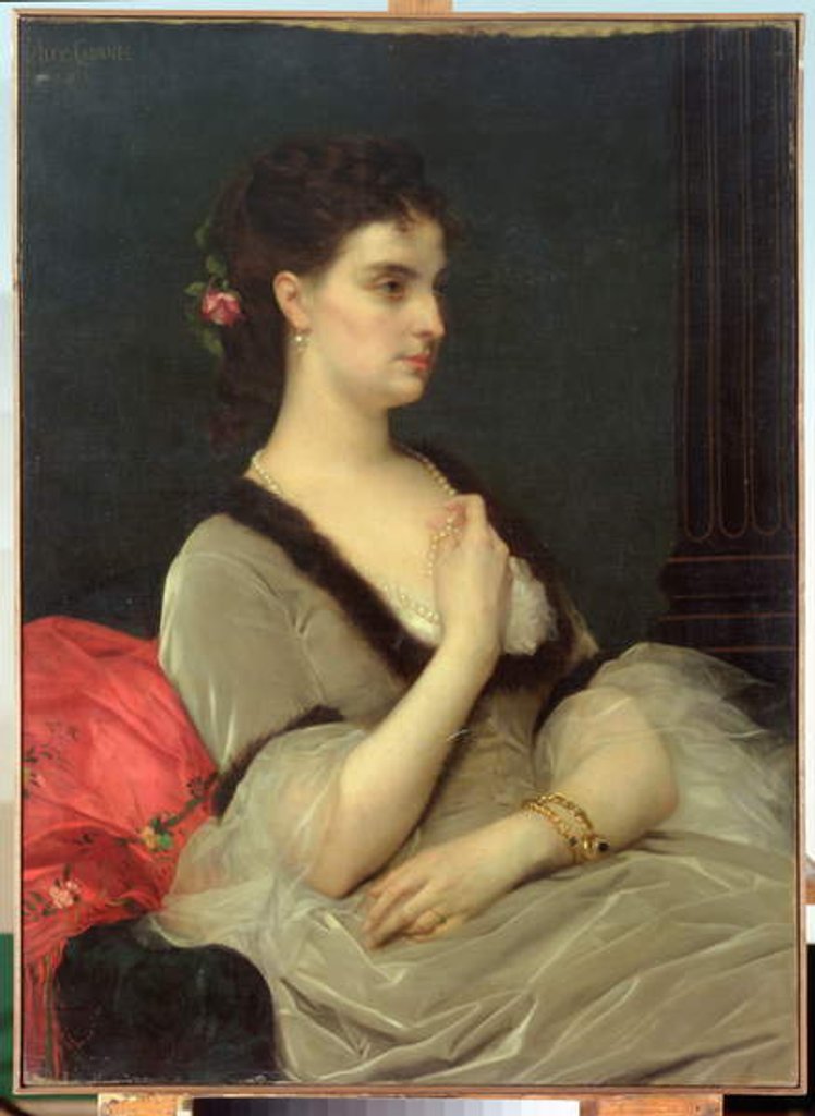 Detail of Portrait of Countess E.A. Vorontova-Dashkova, 1873 by Alexandre Cabanel