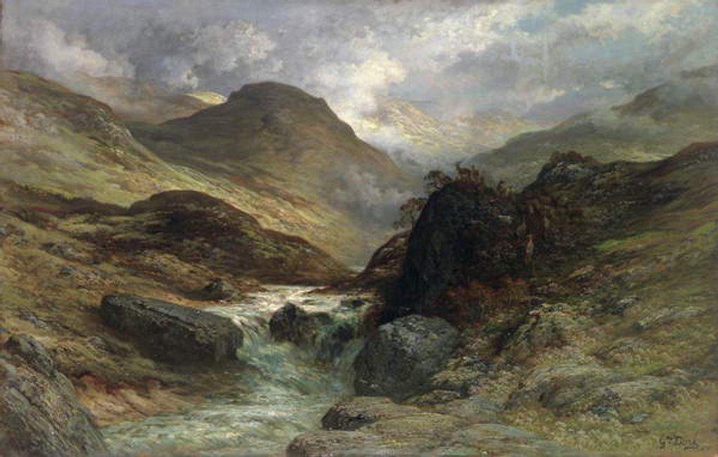 Detail of Gorge in the Mountains, 1878 by Gustave Dore