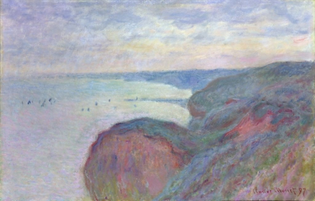 Detail of Cliffs near Dieppe, 1897 by Claude Monet