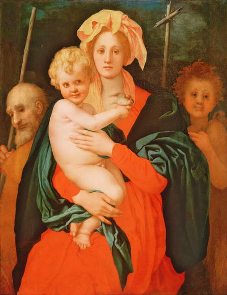 Detail of The Virgin and Child with St. Joseph and John the Baptist, 1521-27 by Jacopo Pontormo