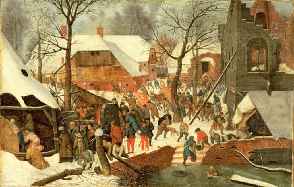 Detail of The Adoration of The Magi by Pieter the Younger Brueghel