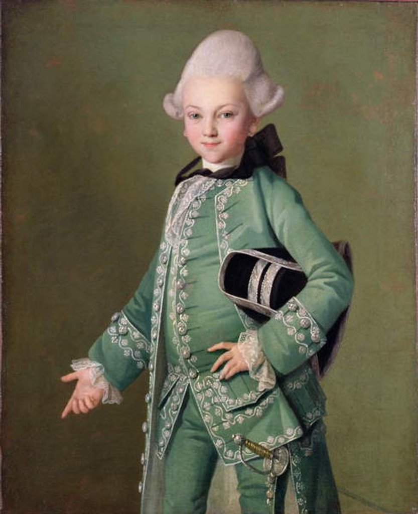 Detail of Portrait of Count Bobrinsky as a Child, 1769 by Carl Ludwig Christinek