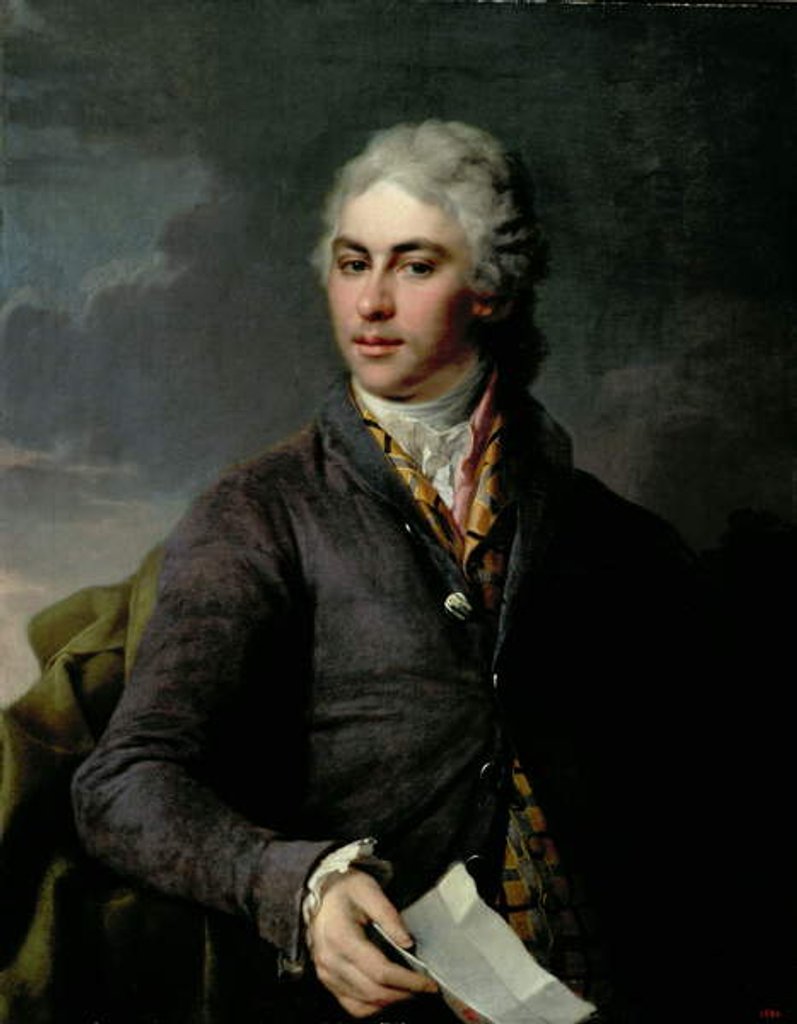 Detail of Portrait of Yakov Ivanovich Bilibin, 1801 by Dmitri Grigor'evich Levitsky