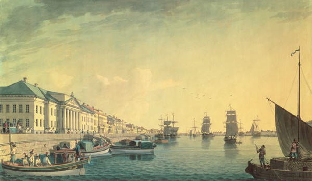 Detail of The English Embankment by the Senate, 1801 by Benjamin Patersson
