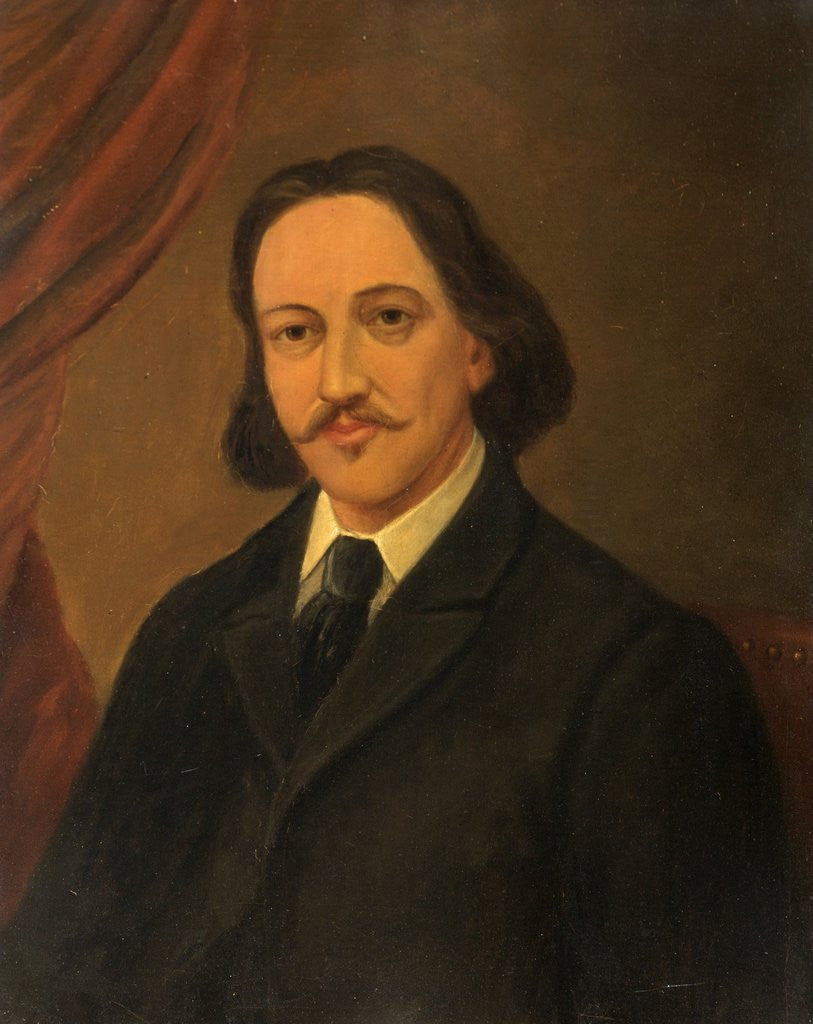 Detail of Portrait of Robert Louis Stevenson by Anonymous