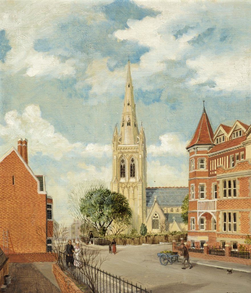 Detail of St. Peter's Church, Bournemouth by Reginald Ernest Arnold