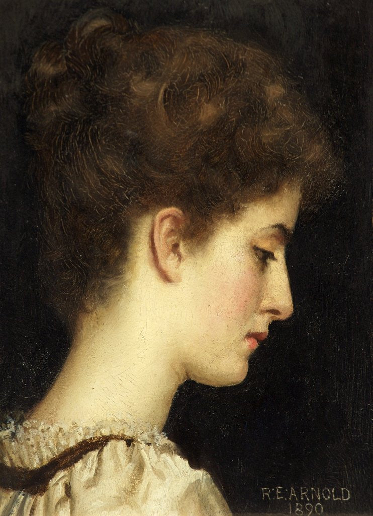 Detail of Study of a Head by Reginald Ernest Arnold