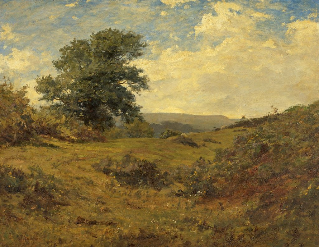 Detail of Landscape by James Aumonier