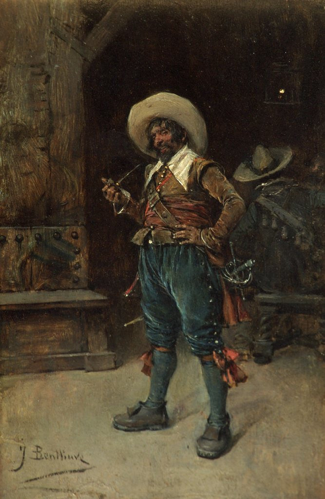 Detail of The Smoker by Jose Benlliure y Gil